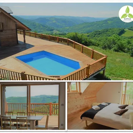 Estiva - Le Belvedere - Piscine, Spa, Vue Grandiose Lapeyrugue